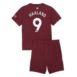 Kinderen Manchester City Voetbalshirt Erling Haaland #9 2024-25 Thirdtenue (+ Korte Broeke)