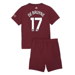 Kinderen Manchester City Voetbalshirt Kevin De Bruyne #17 2024-25 Thirdtenue (+ Korte Broeke)