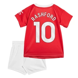 Kinderen Manchester United Marcus Rashford #10 Voetbalshirt 2024-25 Thuistenue (+ Korte Broeke)
