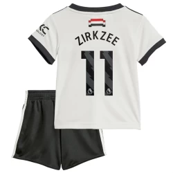 Kinderen Manchester United Voetbalshirt Zirkzee #11 2024-25 Thirdtenue (+ Korte Broeke)