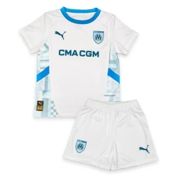 Kinderen Olympique de Marseille Voetbalshirt 2024-25 Thuistenue (+ Korte Broeke)