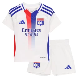 Kinderen Olympique Lyonnais Voetbalshirt 2024-25 Thuistenue (+ Korte Broeke)
