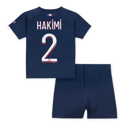 Kinderen Paris Saint-Germain PSG Achraf Hakimi #2 Voetbalshirt 2023-24 Thuistenue (+ Korte Broeke)