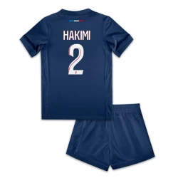 Kinderen Paris Saint-Germain PSG Achraf Hakimi #2 Voetbalshirt 2024-25 Thuistenue (+ Korte Broeke)