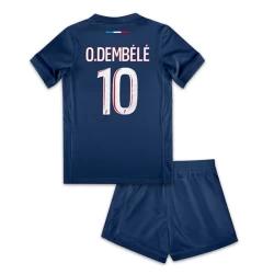 Kinderen Paris Saint-Germain PSG Ousmane Dembélé #10 Voetbalshirt 2024-25 Thuistenue (+ Korte Broeke)