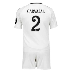 Kinderen Real Madrid Carvajal #2 Voetbalshirt 2024-25 HP Thuistenue (+ Korte Broeke)