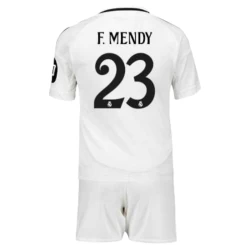 Kinderen Real Madrid F.Mendy #23 Voetbalshirt 2024-25 HP Thuistenue (+ Korte Broeke)