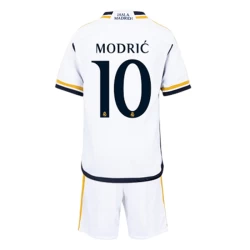 Kinderen Real Madrid Luka Modrić #10 Voetbalshirt 2023-24 Thuistenue (+ Korte Broeke)