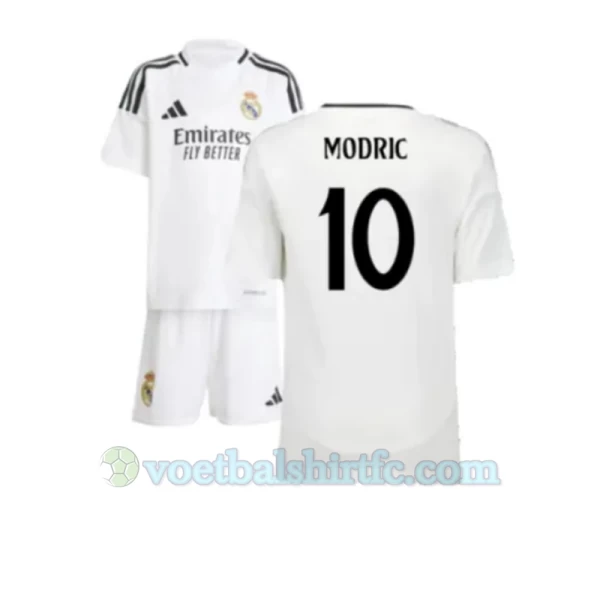 Kinderen Real Madrid Luka Modrić #10 Voetbalshirt 2024-25 Thuistenue (+ Korte Broeke)