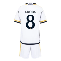 Kinderen Real Madrid Toni Kroos #8 Voetbalshirt 2023-24 Thuistenue (+ Korte Broeke)