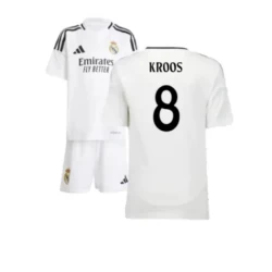Kinderen Real Madrid Toni Kroos #8 Voetbalshirt 2024-25 Thuistenue (+ Korte Broeke)
