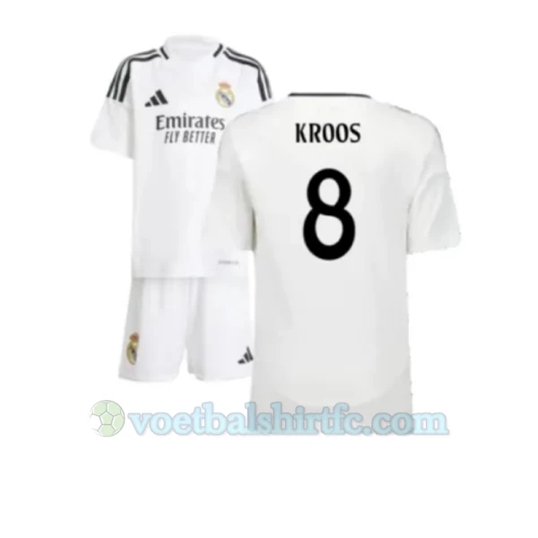 Kinderen Real Madrid Toni Kroos #8 Voetbalshirt 2024-25 Thuistenue (+ Korte Broeke)