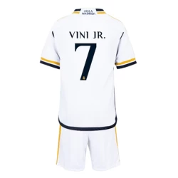 Kinderen Real Madrid Vinicius Junior #7 Voetbalshirt 2023-24 Thuistenue (+ Korte Broeke)