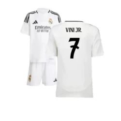 Kinderen Real Madrid Vinicius Junior #7 Voetbalshirt 2024-25 Thuistenue (+ Korte Broeke)