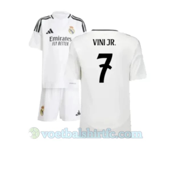 Kinderen Real Madrid Vinicius Junior #7 Voetbalshirt 2024-25 Thuistenue (+ Korte Broeke)