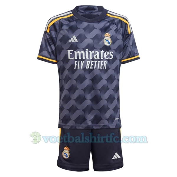 Kinderen Real Madrid Voetbalshirt 2023-24 Uittenue (+ Korte Broeke)