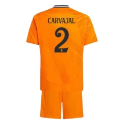 Kinderen Real Madrid Voetbalshirt 2024-25 Carvajal #2 Uittenue (+ Korte Broeke)