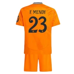 Kinderen Real Madrid Voetbalshirt 2024-25 HP F.Mendy #23 Uittenue (+ Korte Broeke)