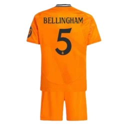 Kinderen Real Madrid Voetbalshirt 2024-25 HP Jude Bellingham #5 Uittenue (+ Korte Broeke)