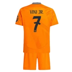 Kinderen Real Madrid Voetbalshirt 2024-25 HP Vinicius Junior #7 Uittenue (+ Korte Broeke)