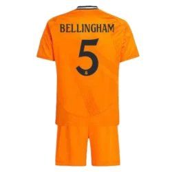 Kinderen Real Madrid Voetbalshirt 2024-25 Jude Bellingham #5 Uittenue (+ Korte Broeke)