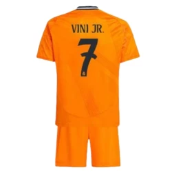 Kinderen Real Madrid Voetbalshirt 2024-25 Vinicius Junior #7 Uittenue (+ Korte Broeke)