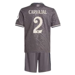 Kinderen Real Madrid Voetbalshirt Carvajal #2 2024-25 HP Thirdtenue (+ Korte Broeke)