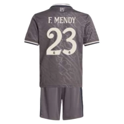 Kinderen Real Madrid Voetbalshirt F.Mendy #23 2024-25 Thirdtenue (+ Korte Broeke)