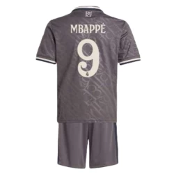 Kinderen Real Madrid Voetbalshirt Mbappe #9 2024-25 Thirdtenue (+ Korte Broeke)