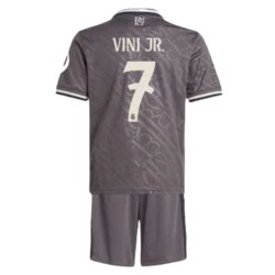 Kinderen Real Madrid Voetbalshirt Vinicius Junior #7 2024-25 HP Thirdtenue (+ Korte Broeke)