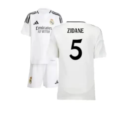 Kinderen Real Madrid Zinédine Zidane #5 Voetbalshirt 2024-25 Thuistenue (+ Korte Broeke)