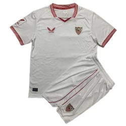 Kinderen Sevilla FC Voetbalshirt 2023-24 Thuistenue (+ Korte Broeke)
