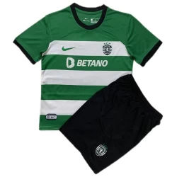 Kinderen Sporting Lisbon CP Voetbalshirt 2023-24 Thuistenue (+ Korte Broeke)