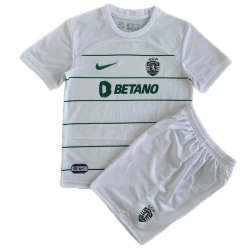 Kinderen Sporting Lisbon CP Voetbalshirt 2023-24 Uittenue (+ Korte Broeke)