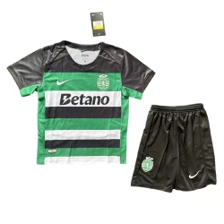 Kinderen Sporting Lisbon CP Voetbalshirt 2024-25 Thuistenue (+ Korte Broeke)