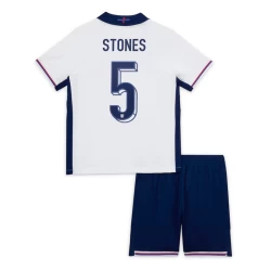 Kinderen Stones #5 Engeland Voetbalshirt EK 2024 Thuistenue (+ Korte Broeke)