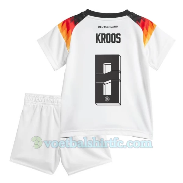 Kinderen Toni Kroos #8 Duitsland Voetbalshirt EK 2024 Thuistenue (+ Korte Broeke)