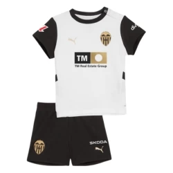 Kinderen Valencia CF Voetbalshirt 2024-25 Thuistenue (+ Korte Broeke)