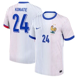 Konate #24 Frankrijk Voetbalshirt EK 2024 Uittenue Heren