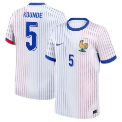 Kounde #5 Frankrijk Voetbalshirt EK 2024 Uittenue Heren