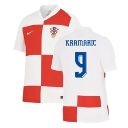 Kramaric #9 Kroatië Voetbalshirt EK 2024 Thuistenue Heren