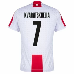 Kvaratskhelia #7 Georgia Voetbalshirt EK 2024 Thuistenue Heren