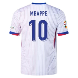 Kylian Mbappé #10 Frankrijk Voetbalshirt EK 2024 Uittenue Heren
