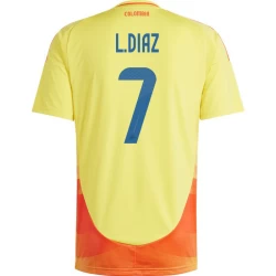 L. Diaz #7 Colombia Voetbalshirt Copa America 2024 Thuistenue Heren