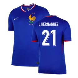 L. Hernandez #21 Frankrijk Voetbalshirt EK 2024 Thuistenue Heren