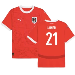 Lainer #21 Oostenrijk Voetbalshirt EK 2024 Thuistenue Heren