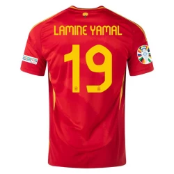 Lamine Yamal #19 Spanje Voetbalshirt EK 2024 Thuistenue Heren