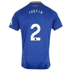 Leicester City Justin #2 Voetbalshirt 2024-25 Thuistenue Heren