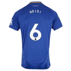 Leicester City Ndidi #6 Voetbalshirt 2024-25 Thuistenue Heren