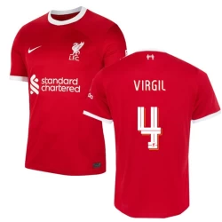 Liverpool FC Virgil van Dijk #4 Voetbalshirt 2023-24 UCL Thuistenue Heren